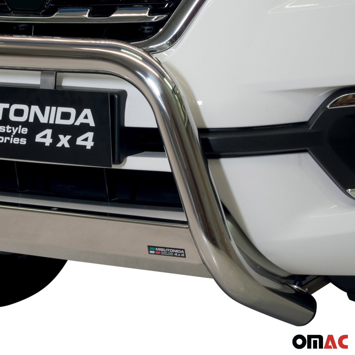 Frontbügel Frontschutzbügel für Renault Alaskan 2017-2021 ø63mm Edelstahl Silber