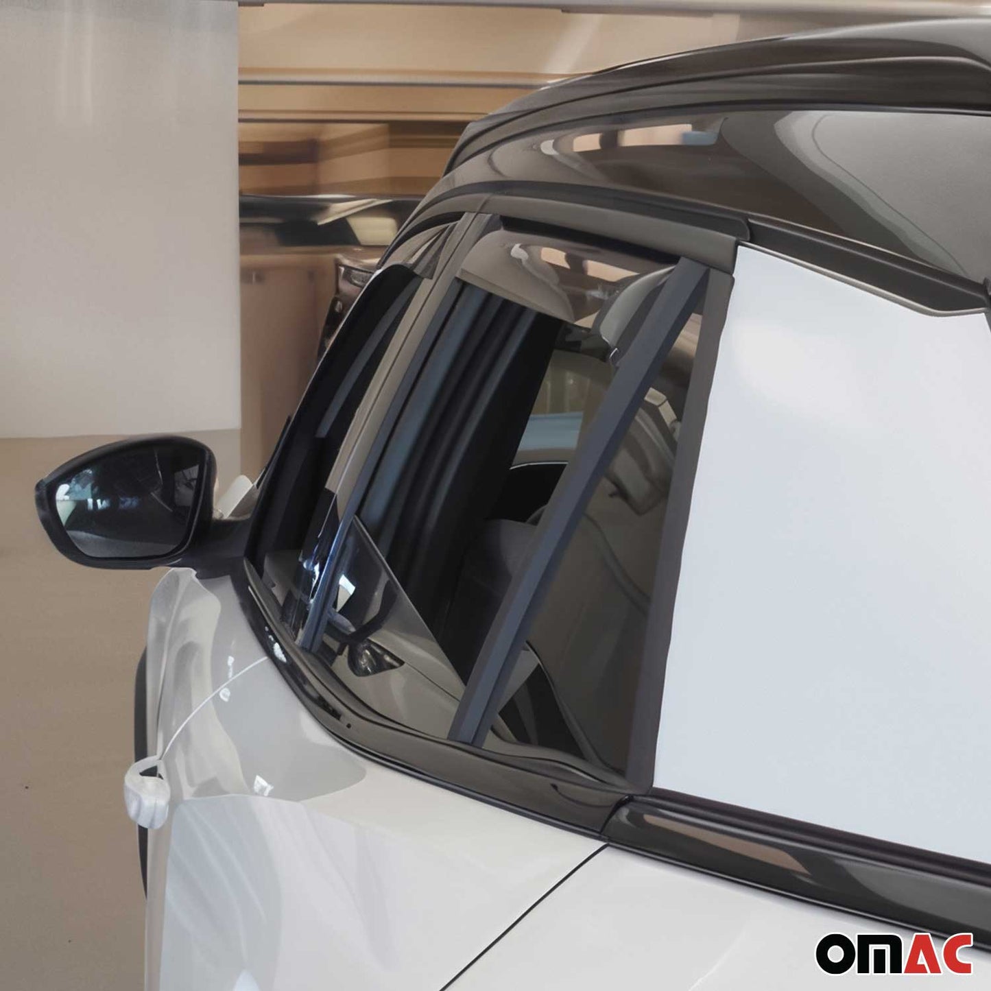 Windabweiser Regenabweiser für Peugeot 2008 2020-2025 Dunkel Acryl 4tlg