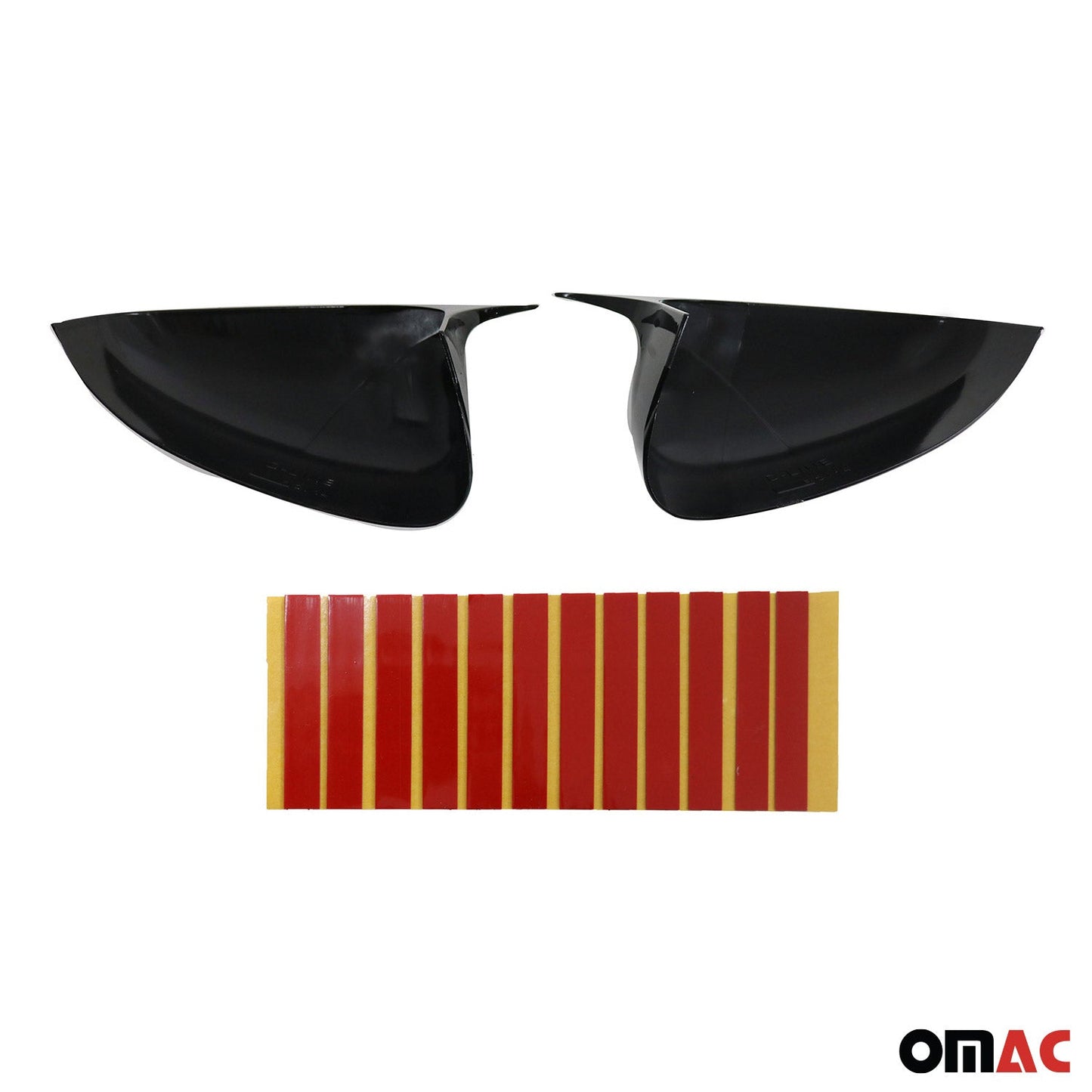 Osłony lusterek, nakładki na lusterka do Forda Tourneo Courier 2014-2018, ABS błyszczący