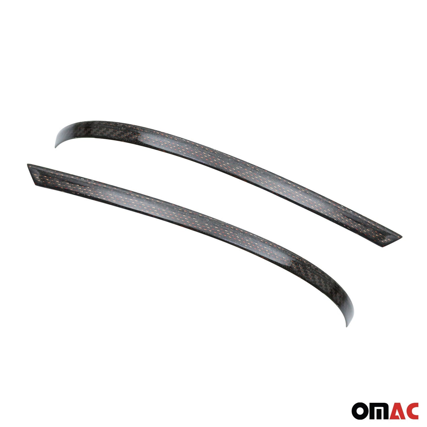 Spiegelkappen Leiste für VW Multivan T5 2010-2015 Kohlefaser Rot Schwarz 2tlg