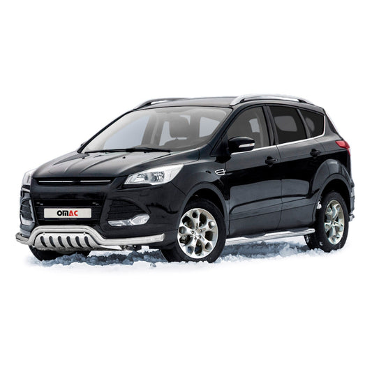 Bară de protecție față din oțel inoxidabil pentru Ford Kuga 2012-2017 ABE Silver Protection