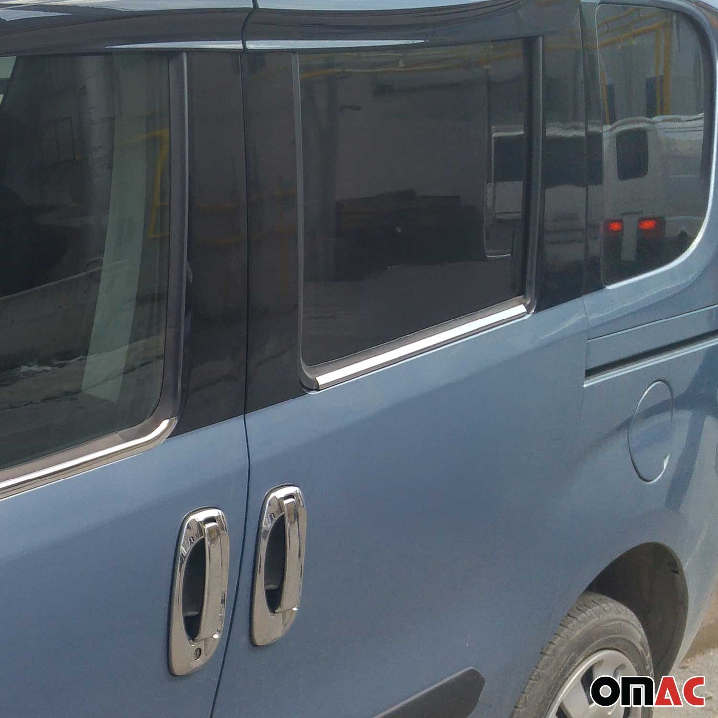 Fensterleisten Zierleisten für Opel Combo D 2012-2019 Edelstahl Chrom 4tlg