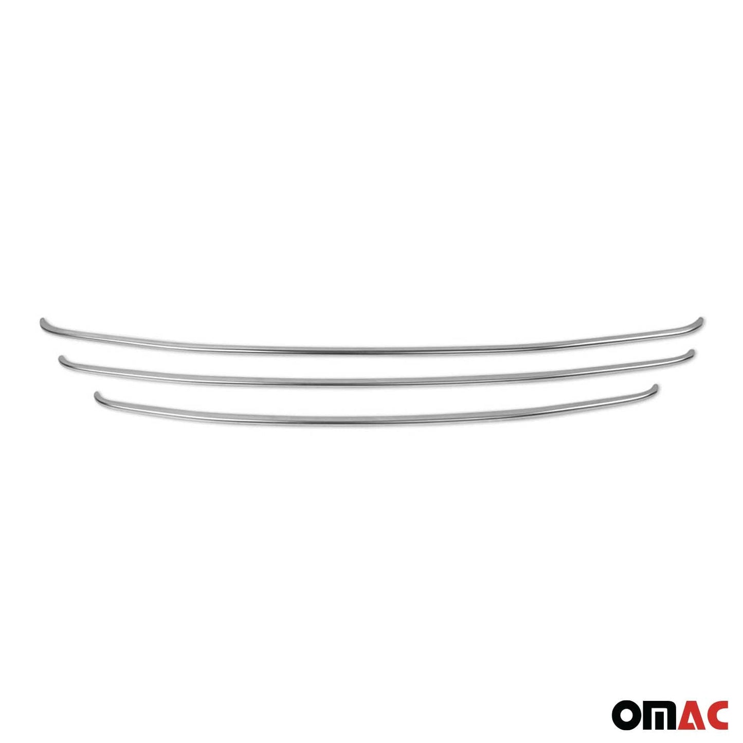 Kühlergrill Leisten Frontgrill für Hyundai ix35 2010-2015 Edelstahl Silber 3x