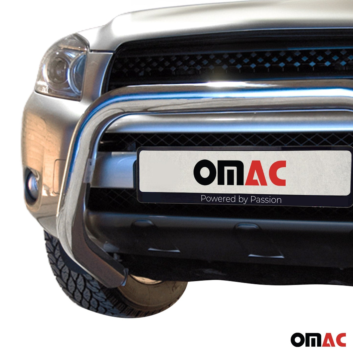 Stahl Frontbügel Frontschutzbügel für Toyota RAV4 2006-2010 mit ABE Silber