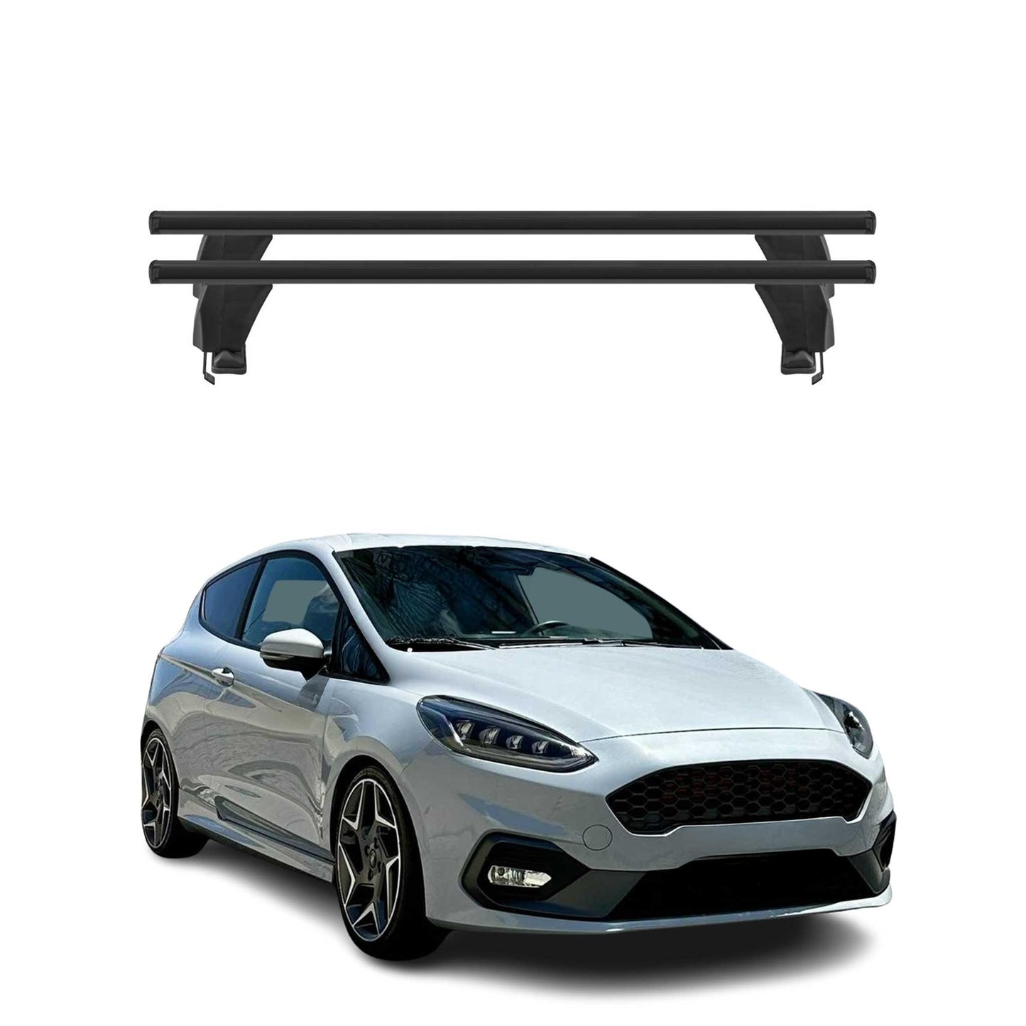Menabo Portbagaj de plafon pentru Ford Fiesta ST-Line 2017-2024 50kg Aluminiu Negru