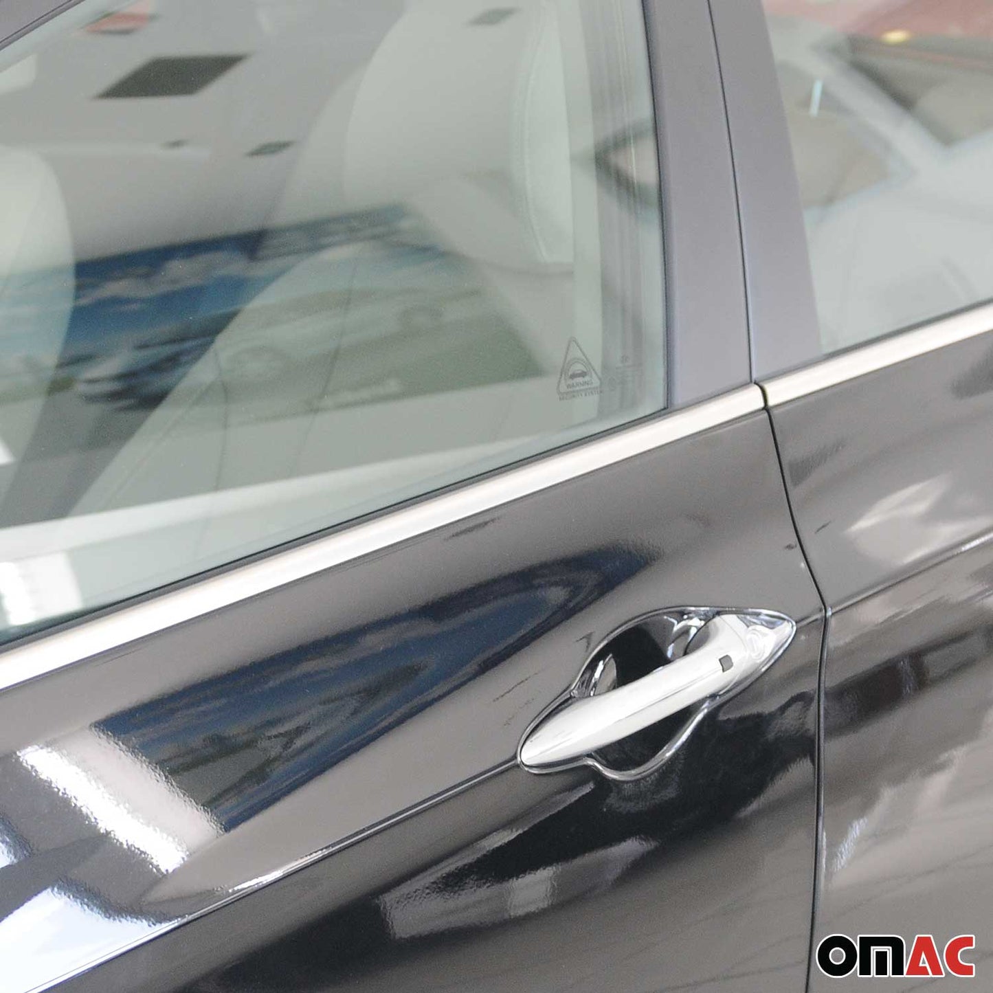 Benzi decorative pentru geamuri Hyundai i30 hatchback 2012-2017, oțel inoxidabil, 8 bucăți