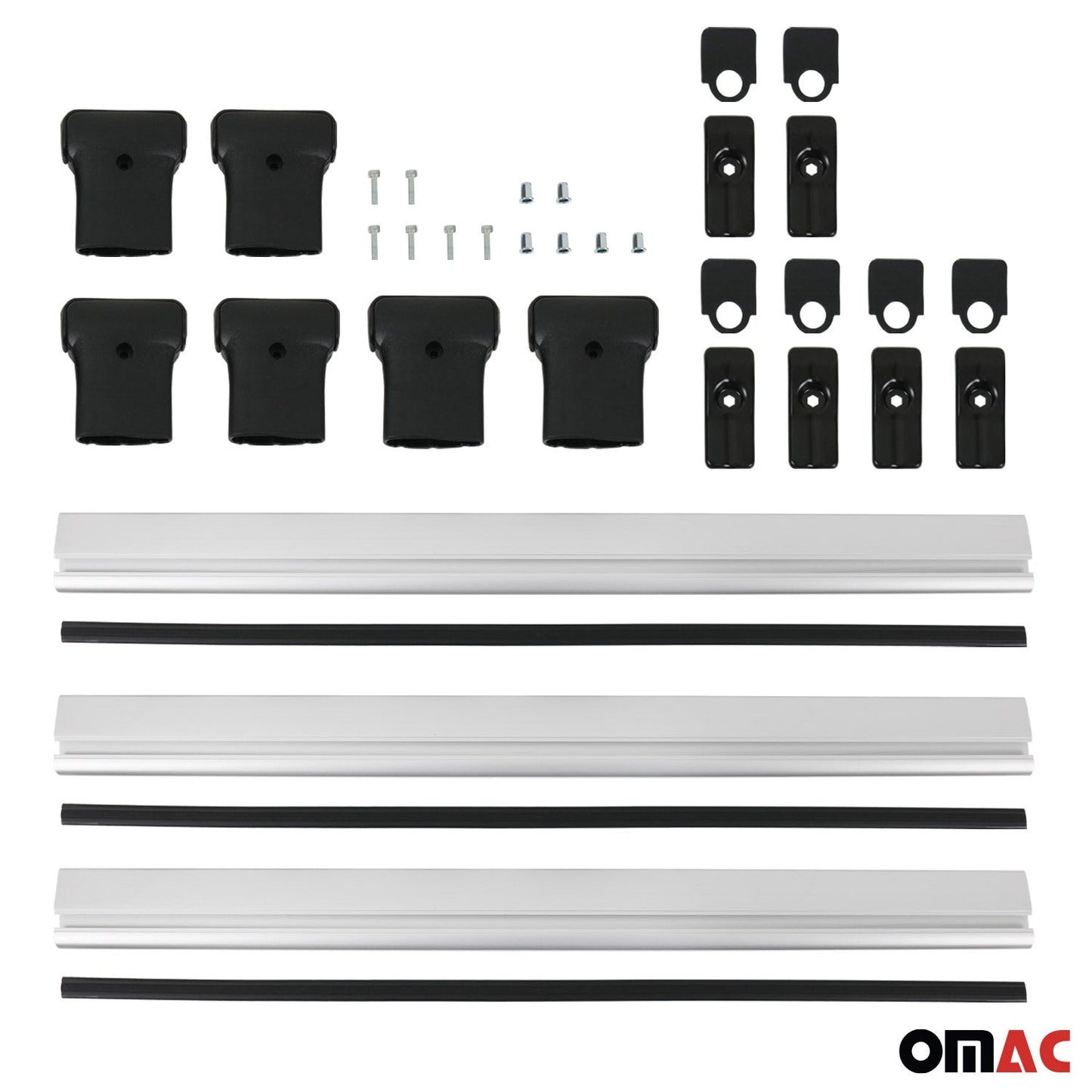 Portbagaj de plafon pentru Opel Vivaro BC 2014-2025 75kg aluminiu argintiu 3 buc