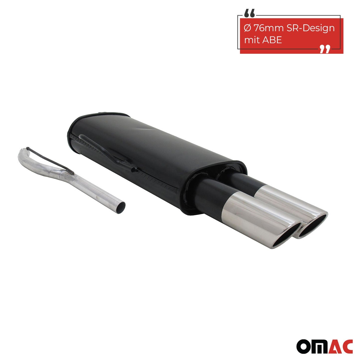 Novus Sportauspuff für VW Passat 35i 2x76mm SR-Design Endschalldämpfer mit ABE