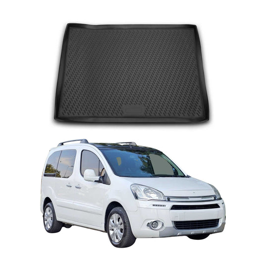 Covoraș portbagaj/tapițerie portbagaj pentru Citroen Berlingo 2008-2018, cauciuc TPE, negru