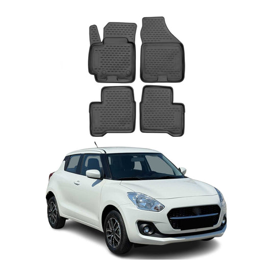 2017-2023 Suzuki Swift Fußmatten TPE Schwarz 4 tlg