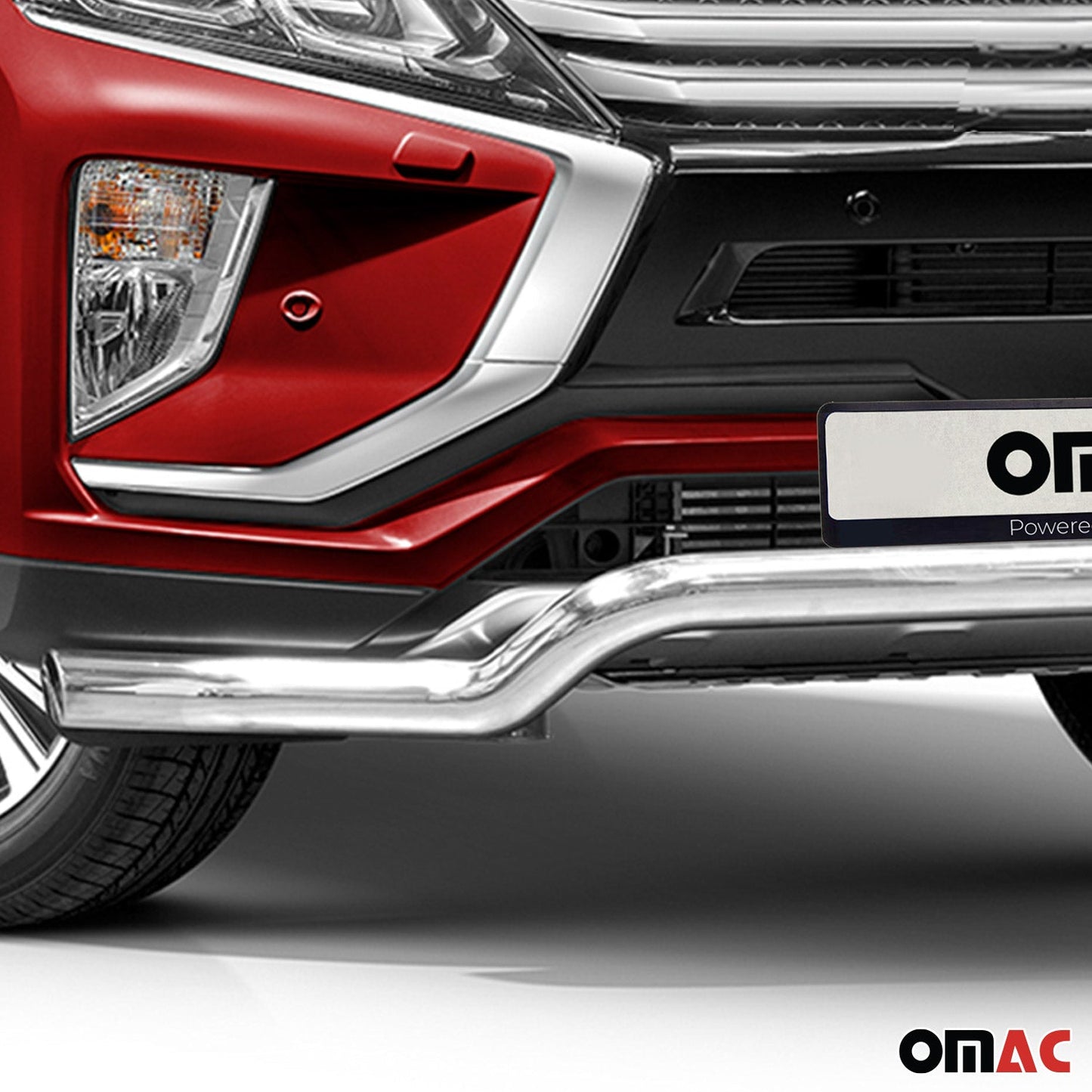 Bară de protecție/buton față pentru Mitsubishi Eclipse Cross 2017-2022, gri, cu ABE (omologare de tip germană).