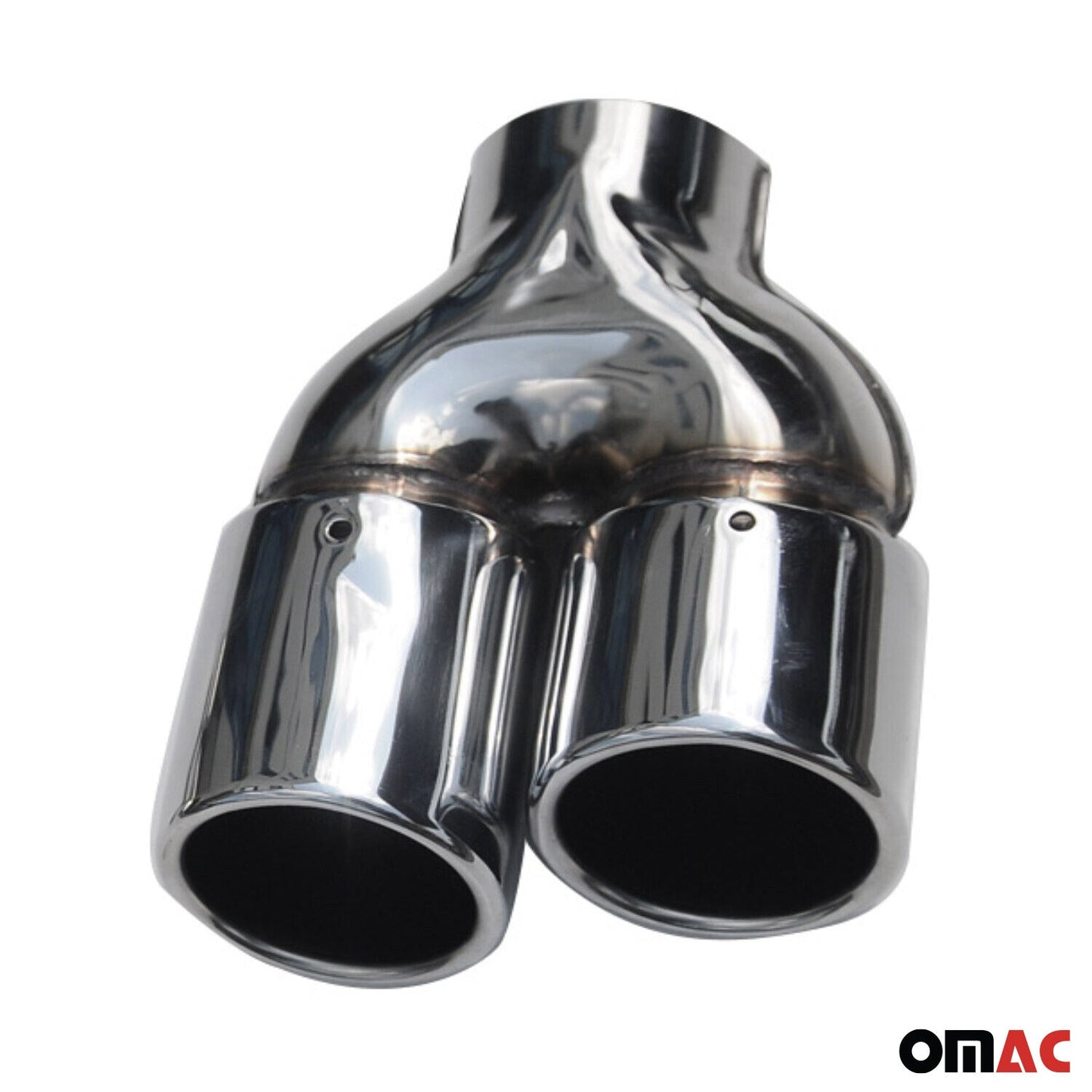 Auspuffblende Endrohr für Mercedes C Klasse W203 2000-2007 Edelstahl Chrom 2tlg