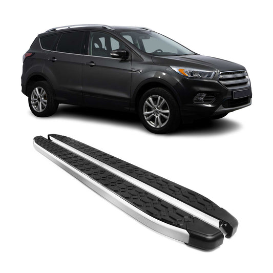 Trittbretter Seitenschweller Schweller für Ford Kuga St Line 2013-20 Schwarz 2x