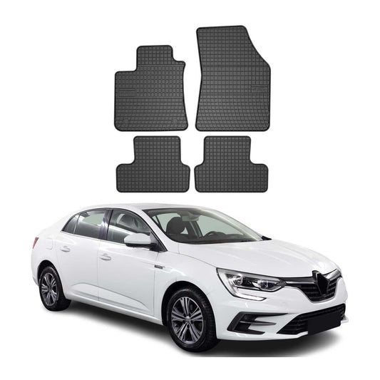 OMAC Gummi Fußmatten für Renault Megane 2015-2025 Automatten Gummi Schwarz 4tlg