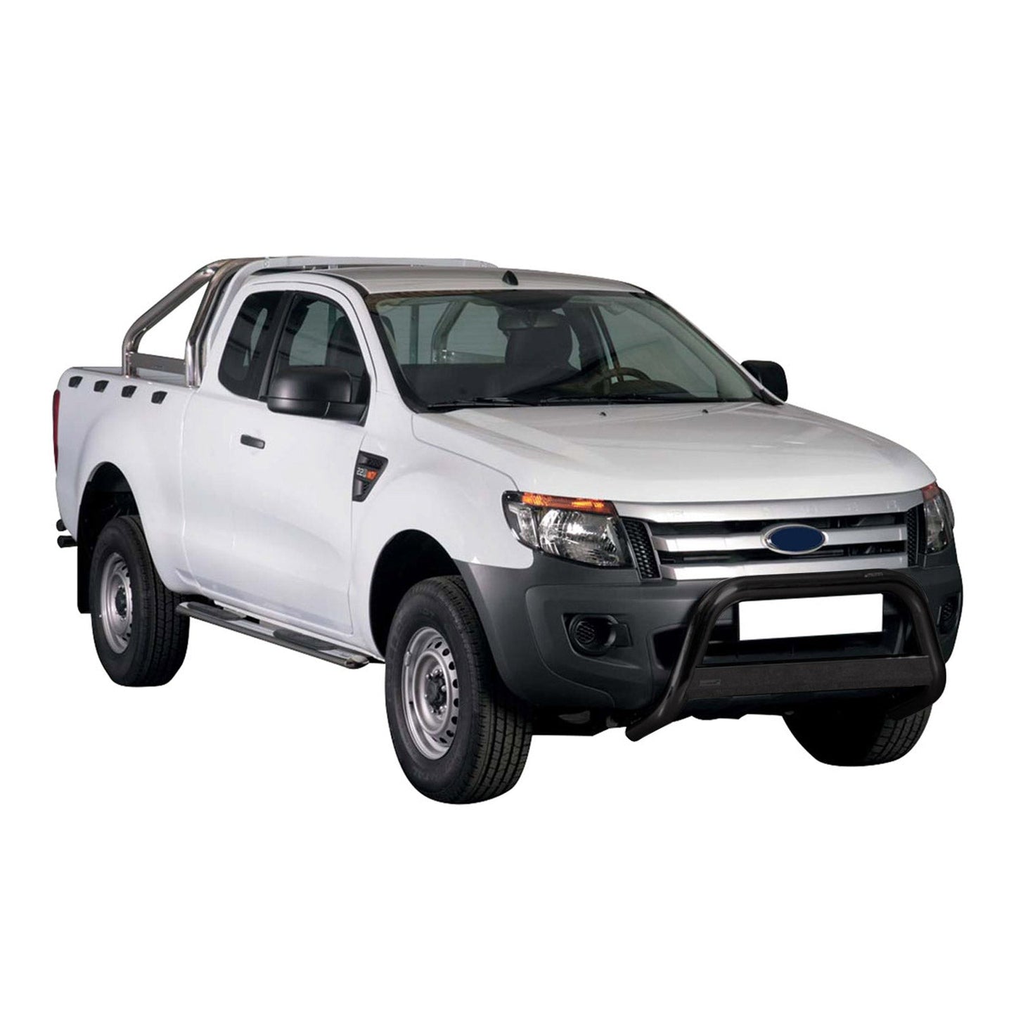 Bară de protecție/buton față pentru Ford Ranger 2012-2015, ø63mm, oțel, negru, protecție