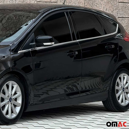 Fensterleisten Zierleisten für Ford Focus Kombi 2010-2018 Edelstahl Chrom 8tlg