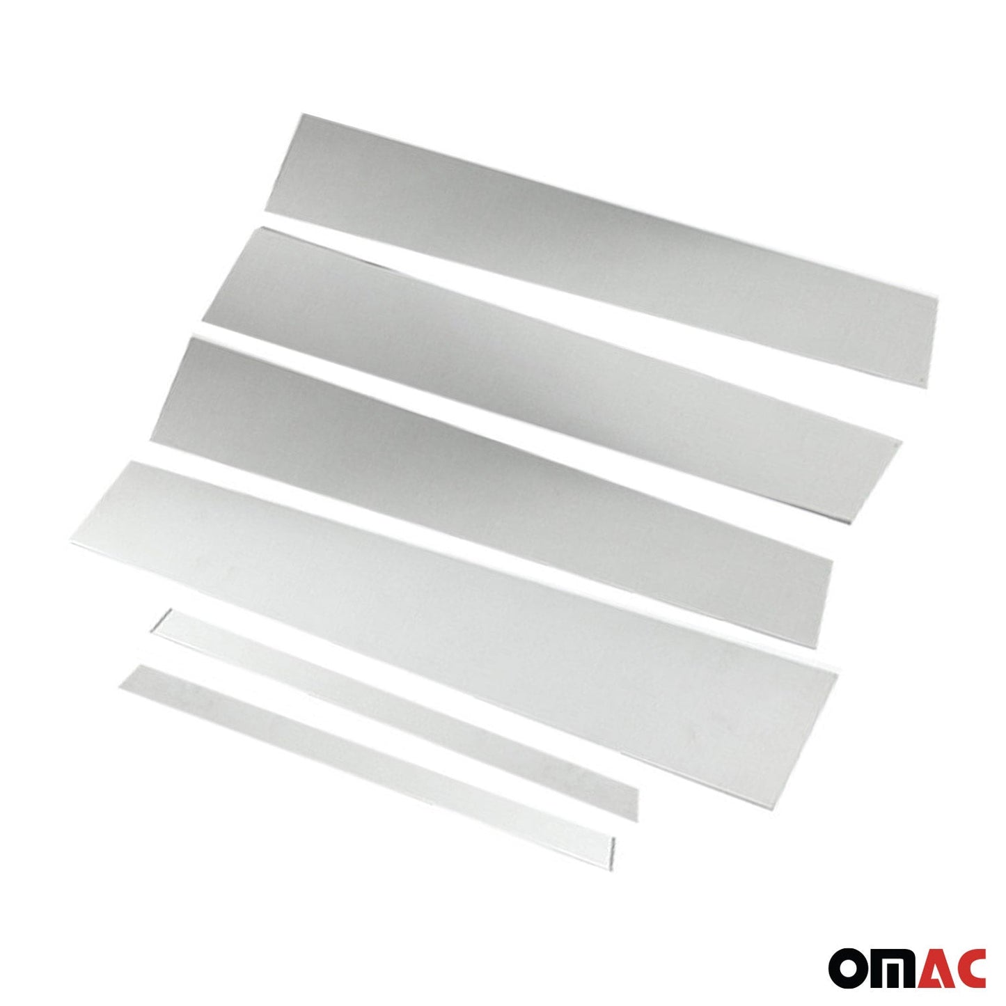 Listwa na słupek drzwi B do Opla Mokki 2012-2019, stal nierdzewna, srebrna, zestaw 6 sztuk