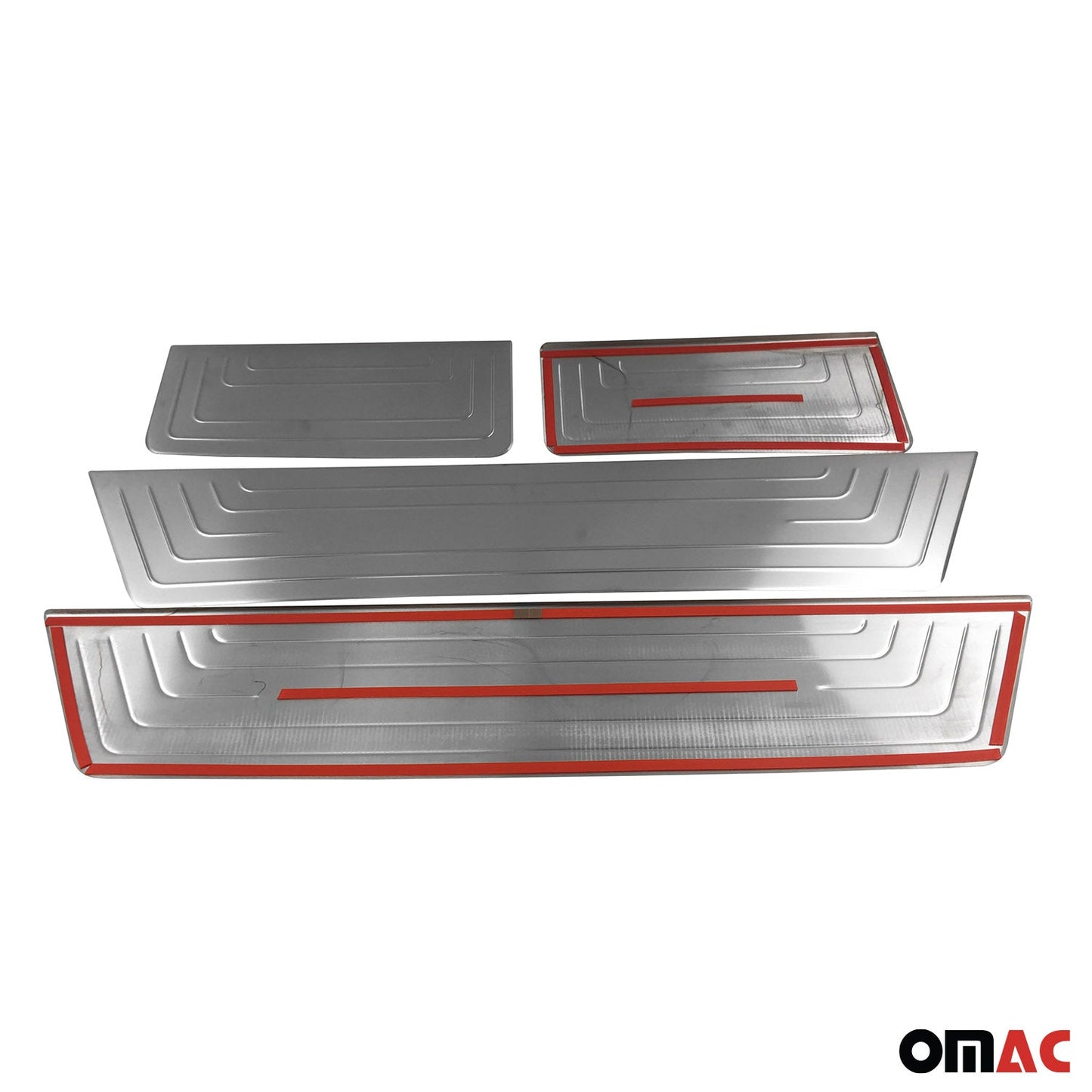 Ornamente prag ușă pentru VW Caravelle T5 2003-2015, oțel inoxidabil cromat, set 4 piese