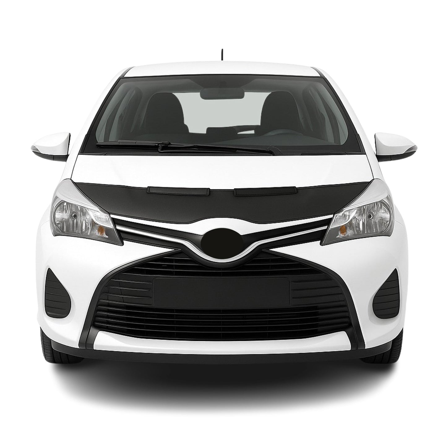 Haubenbra Steinschlagschutz für Toyota Yaris XP 130 2011-2025 Schwarz Halb