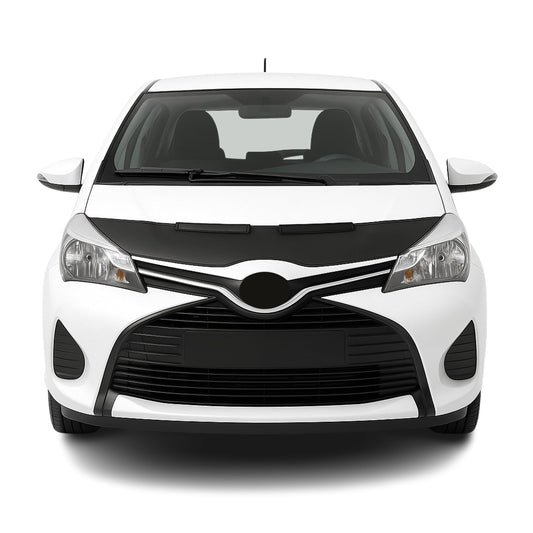 Haubenbra Steinschlagschutz für Toyota Yaris XP 130 2011-2025 Schwarz Halb