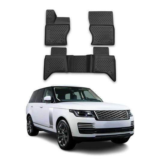 2015-2021 Land Rover Range Rover 4 Fußmatten TPE Schwarz 4 tlg
