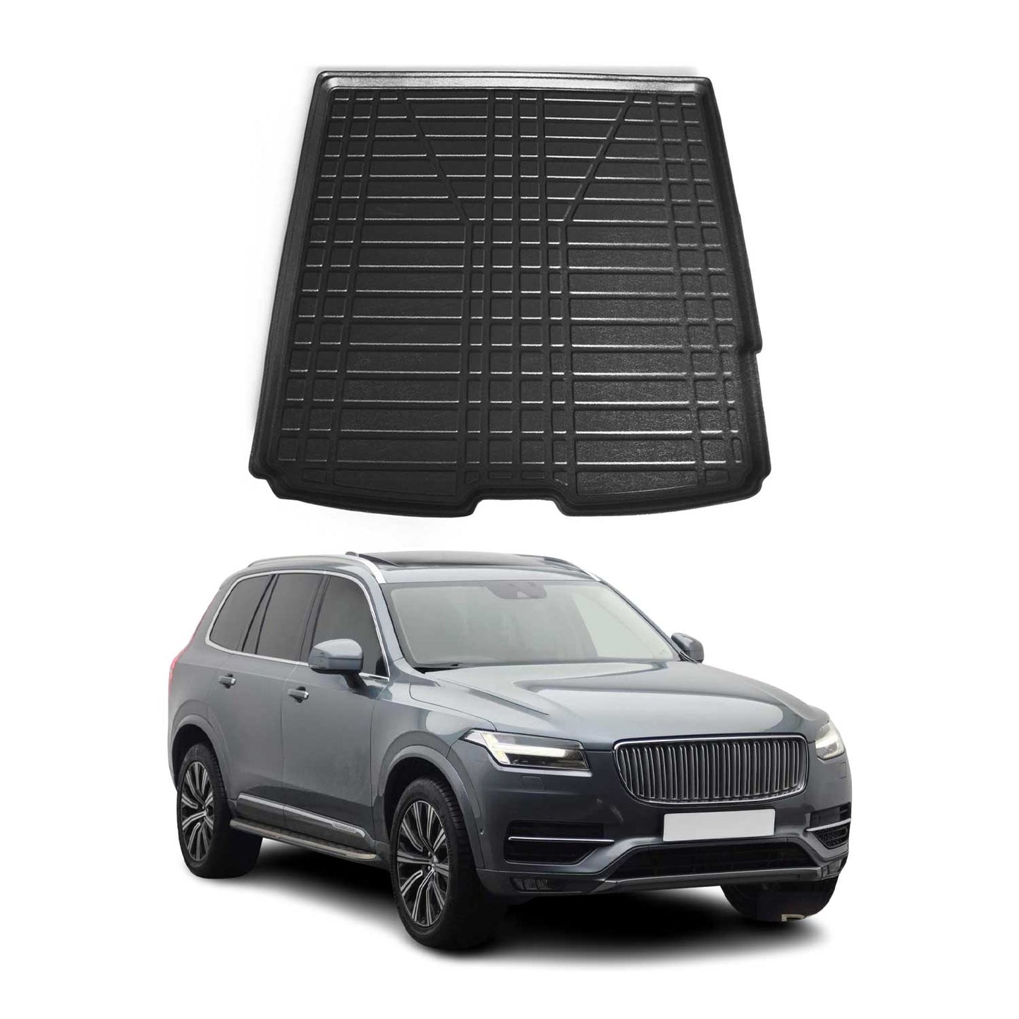 Protecție portbagaj/căptușeală pentru bagaje Volvo XC90 2015-2025, cauciuc TPE, negru