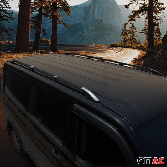 Dachreling Relingträger für Citroen Jumper 2006-2025 L3 H2 Alu Schwarz 2 tlg