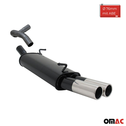 Novus Sportauspuff für Seat Ibiza 6L 2x76mm Endschalldämpfer mit ABE