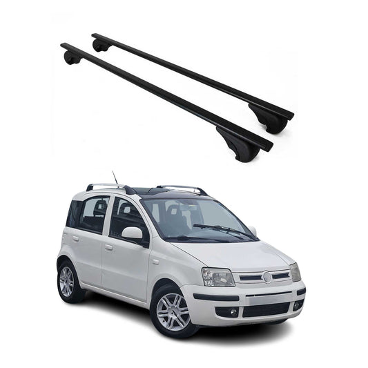 Dachträger für Fiat Panda 2012-2025 AirCross & Cross & Trussardi Modelle Schwarz