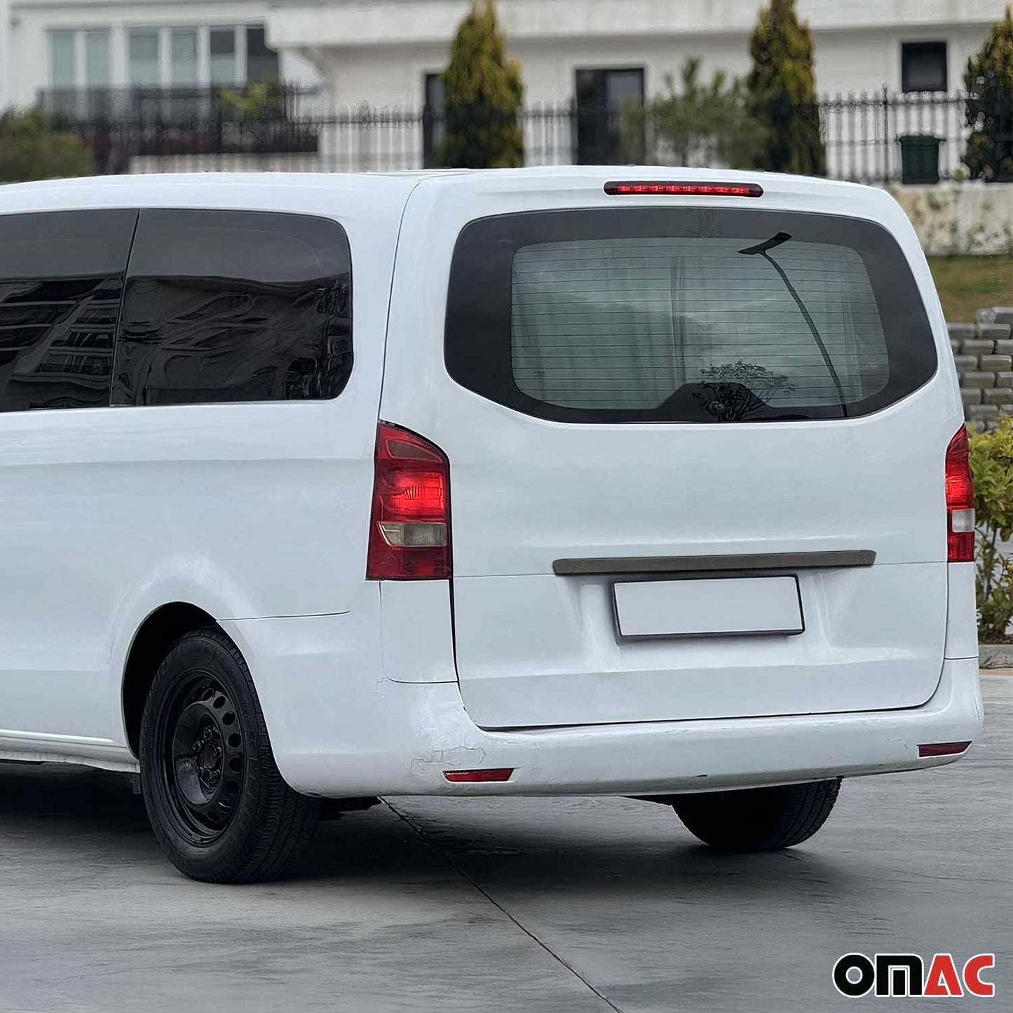 Mâner deschizător portbagaj pentru Mercedes Vito W447, oțel inoxidabil, finisaj închis, 1 bucată