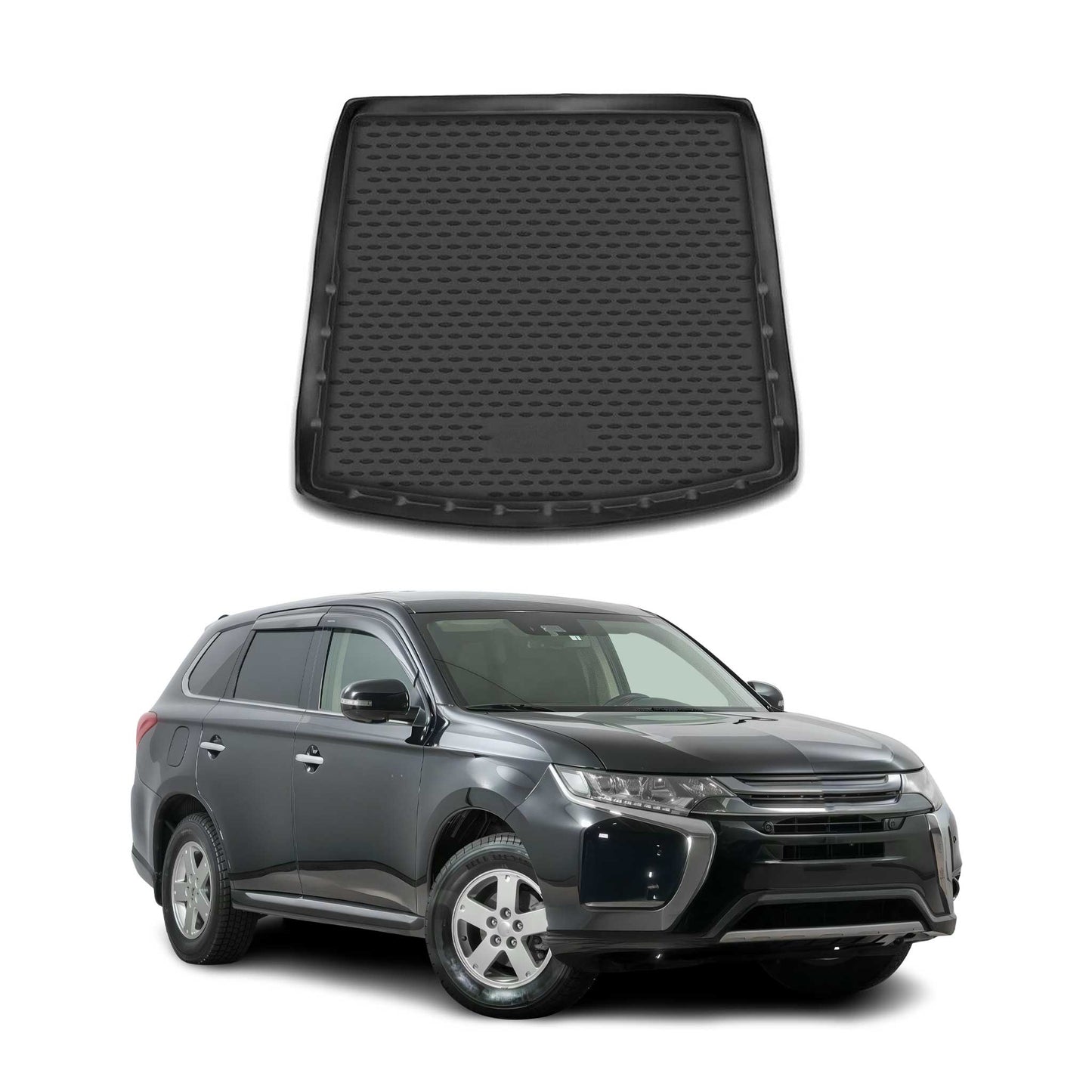 Kofferraummatte Kofferraumwanne für Mitsubishi Outlander 2012-2025 Gummi