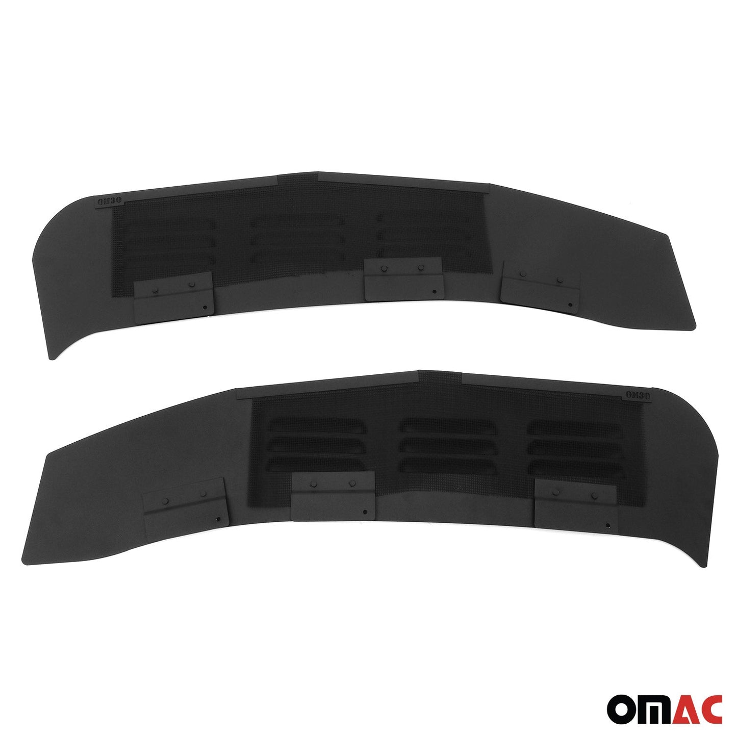 Lüftungsgitter Be & Entlüftung für Peugeot Partner 2019-2025 Alu Schwarz 2tlg