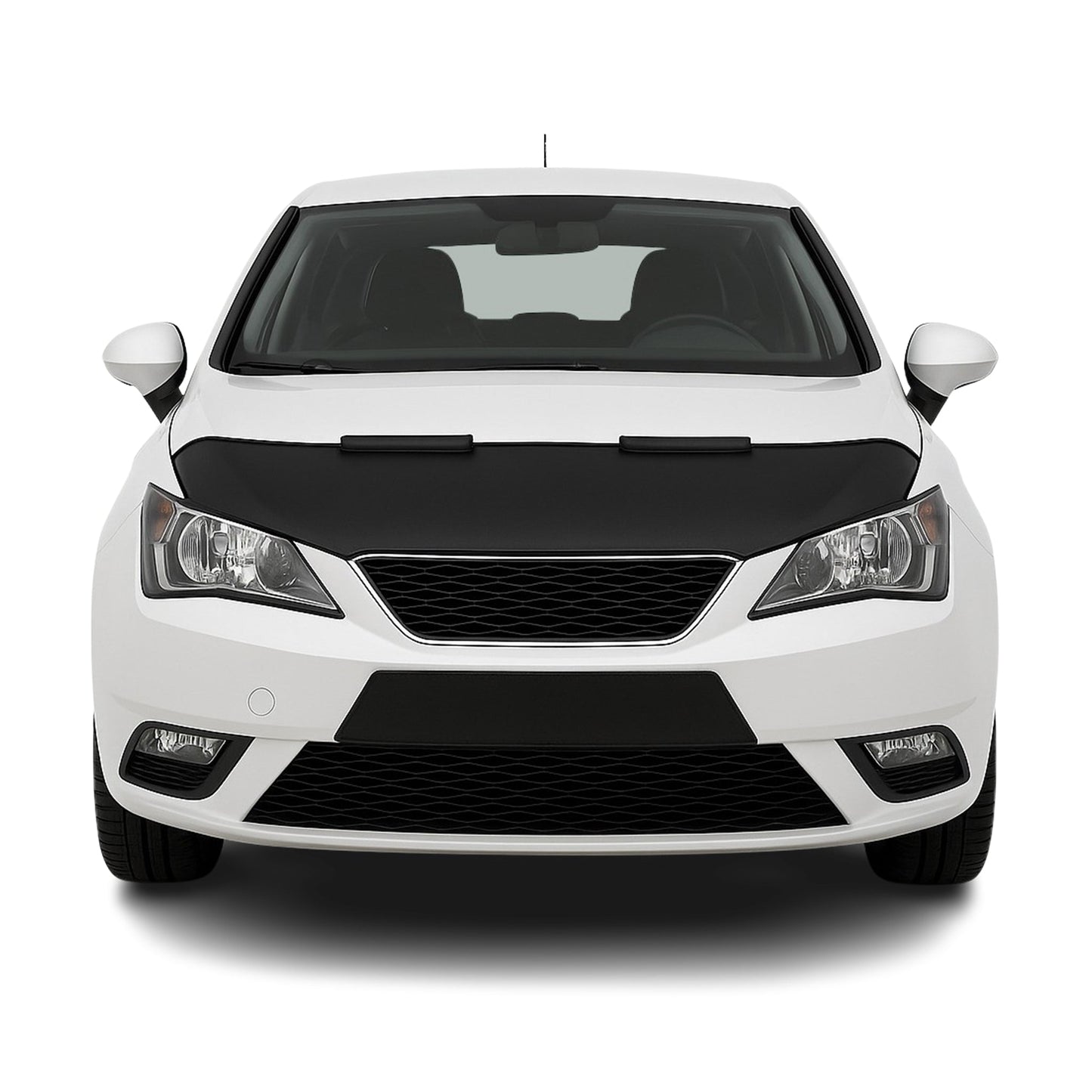 Haubenbra Steinschlagschutz Bonnet Bra für Seat Ibiza 2008-2017 Schwarz Halb