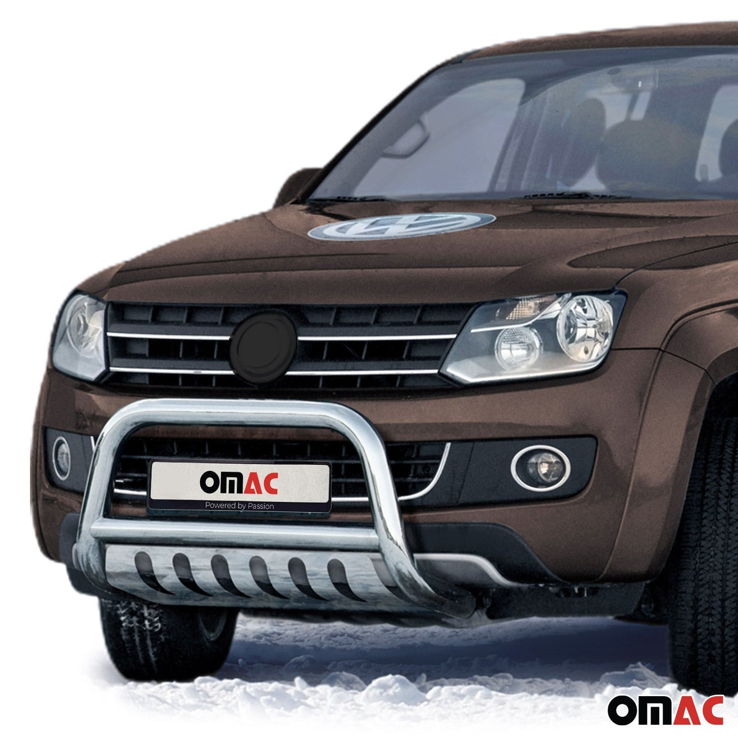 Bară de protecție/buton față pentru VW Amarok 2010-2016 cu ABE (omologare de tip germană) oțel inoxidabil argintiu