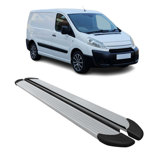 Seitenschweller Trittbretter Schweller für Citroen Jumpy 2006-2016 L1 Kurzer Alu
