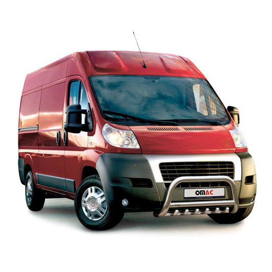 Frontbügel Frontschutzbügel für Fiat Ducato 2006-2016 Stahl Silber mit ABE