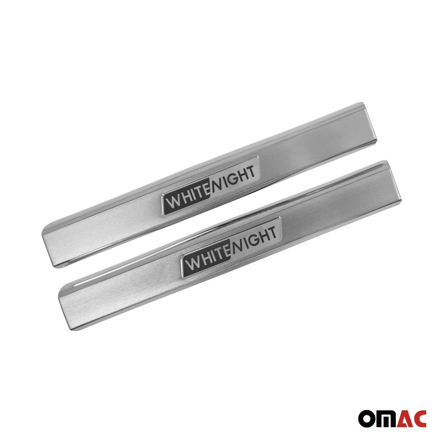 Ornamente prag uși pentru VW Tiguan 2007-2016, oțel inoxidabil, argintiu, set 2 piese