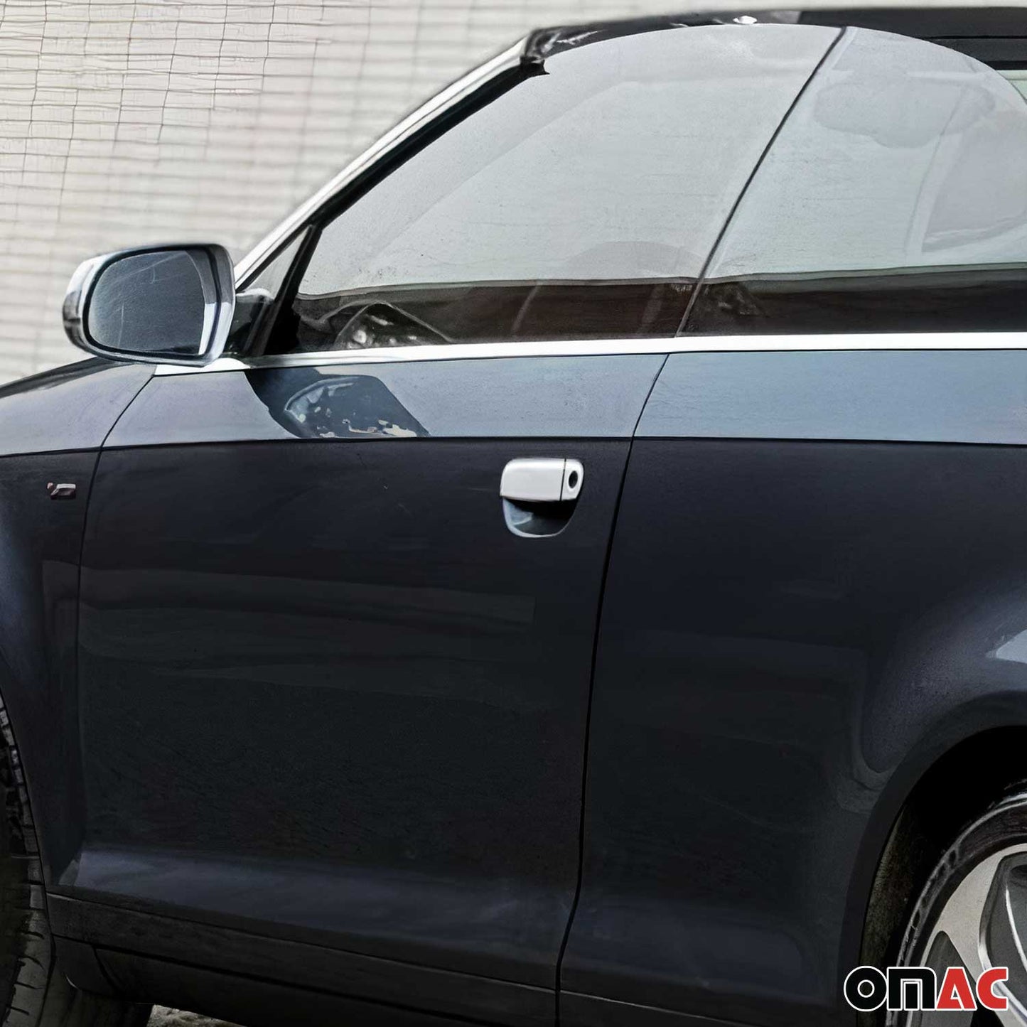 Ornamente mâner ușă, capace mâner ușă pentru Audi A3 8P 8P 8V 2003-14 2 uși cromate argintii 3x