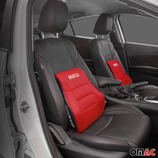 SPARCO Rückenstütze Lendenwirbelstütze Lordosenstütze Rot Rückenkissen