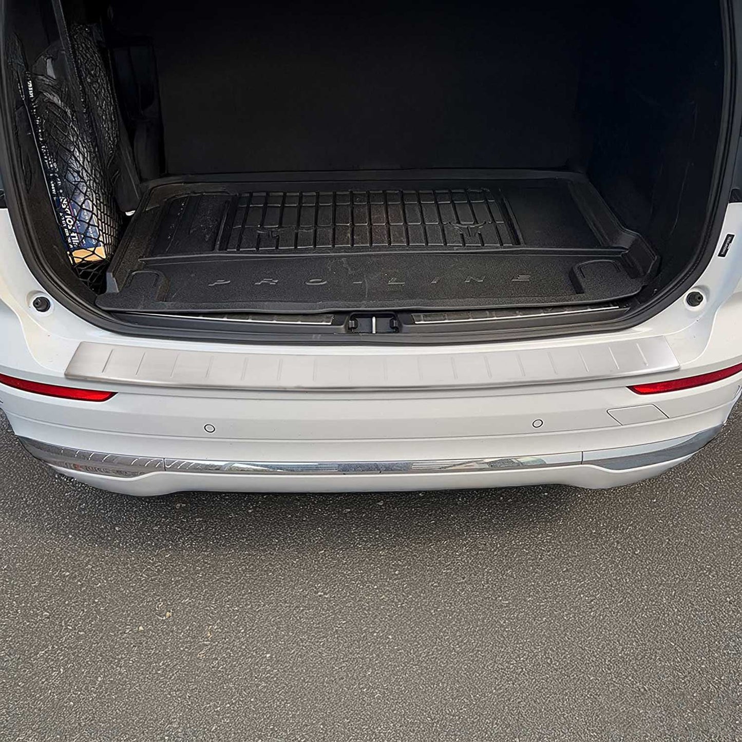 Ladekantenschutz Stoßstangenschutz für Volvo XC60 2017-2020 Edelstahl Gebürstet