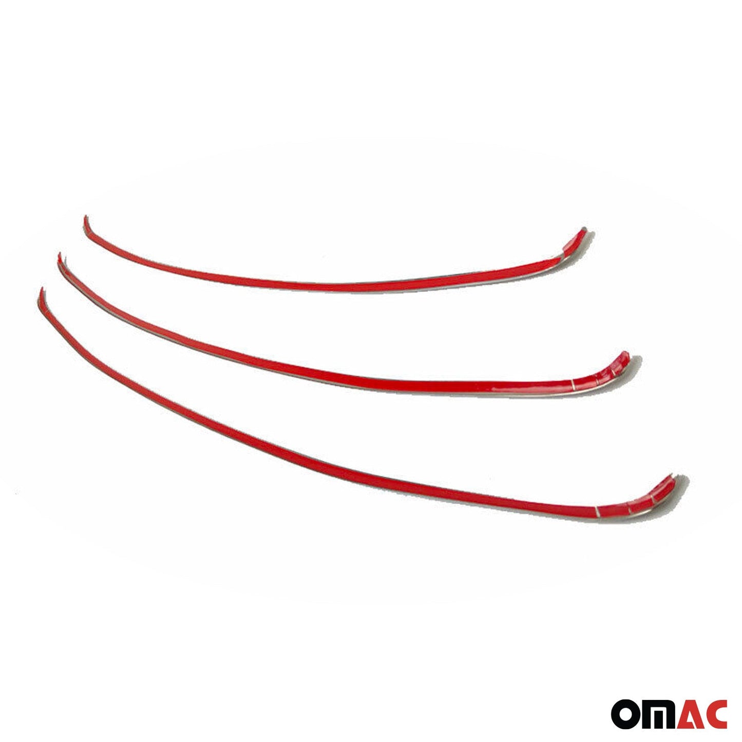 Benzi decorative grilă auto pentru Hyundai ix35 2010-2015, oțel inoxidabil, argintiu, 3 buc.