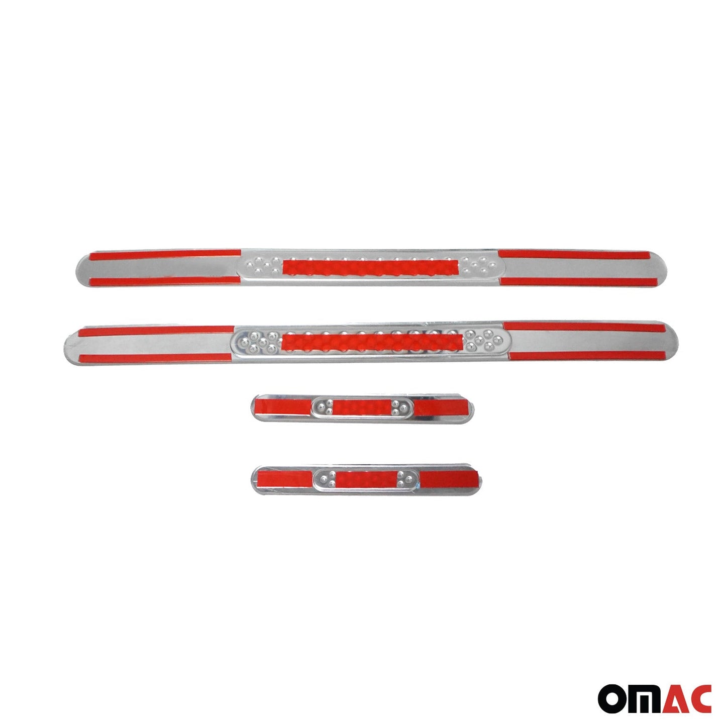 Ornamente prag uși pentru VW Polo VI 2017-2025, oțel inoxidabil, argintiu, set 4 piese