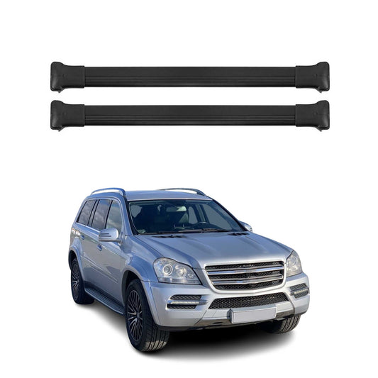 Dachträger Grundtäger für Mercedes GL Klasse X164 2006-2012 75kg Schwarz Alu 2x