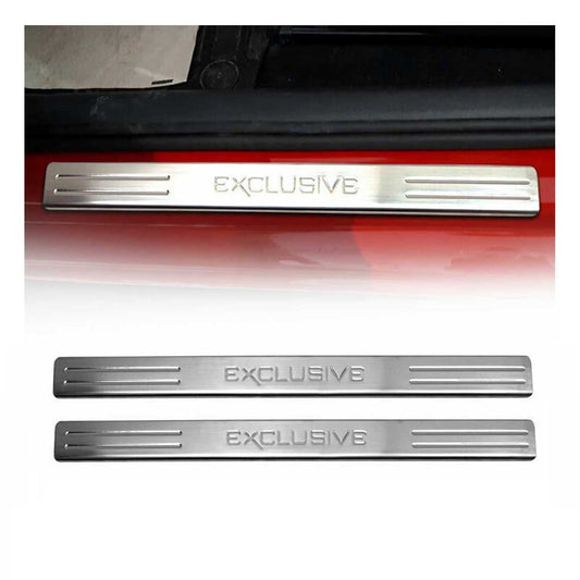 Protecții prag exclusive pentru Fiat Fiorino 2008-2021, oțel inoxidabil, 2x