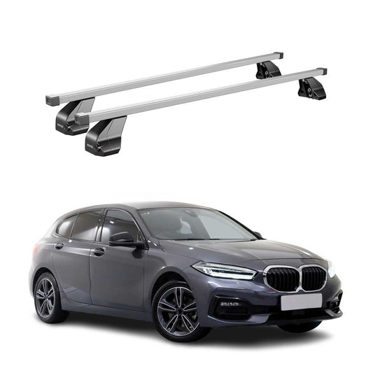 Menabo Dachträger Grundtäger für BMW 1er F40 2019-2024 75kg Stahl Silber 2 tlg
