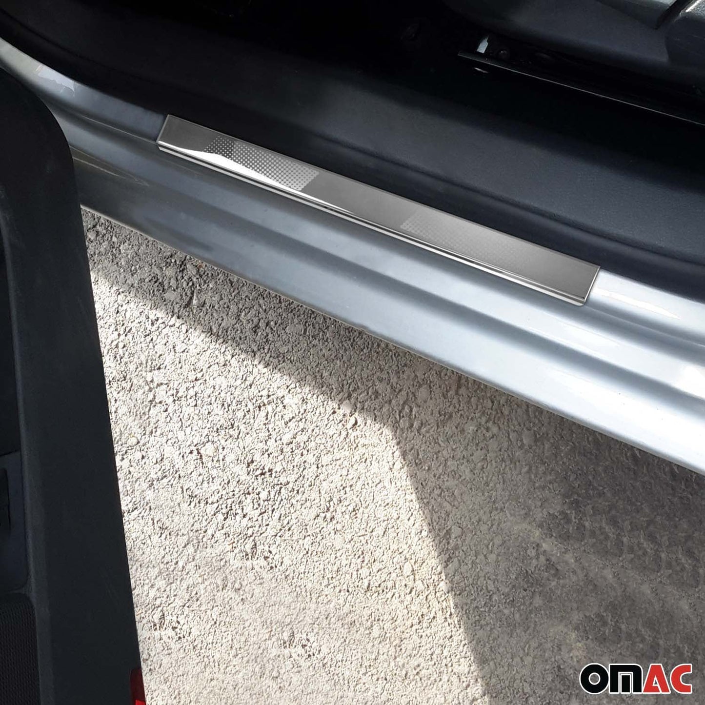 Ornamente prag uși pentru VW Golf 2010-2013 Pulse, oțel inoxidabil, argintiu, set 2 piese