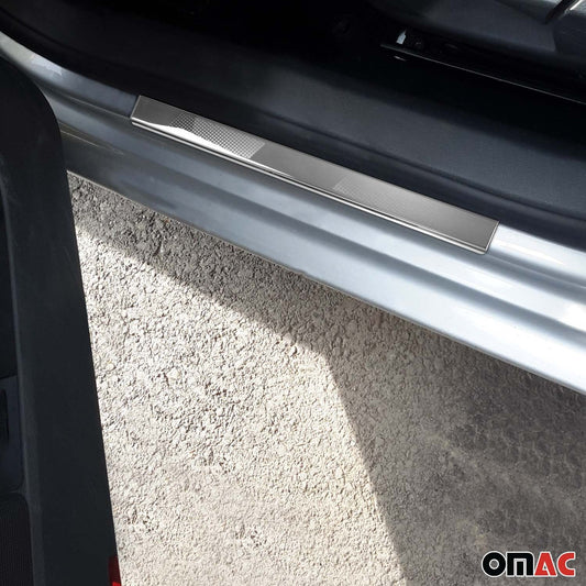 Ornamente prag uși pentru VW Golf 2010-2013 Pulse, oțel inoxidabil, argintiu, set 2 piese