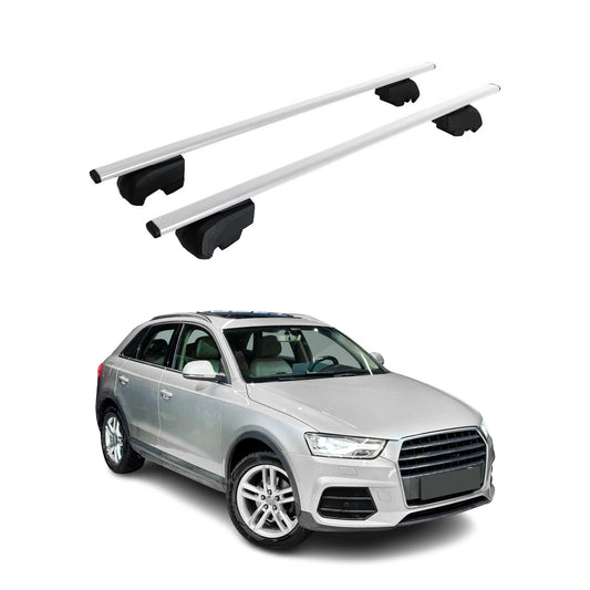 Dachträger Gepäckträger für Audi Q3 2011-2018 Querträger ABE Metall Silber 2x