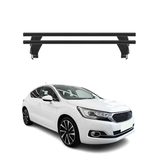 Bagażnik dachowy Menabo do DS4 Crossback 2015-2018 50 kg, aluminiowy, czarny, 2-częściowy