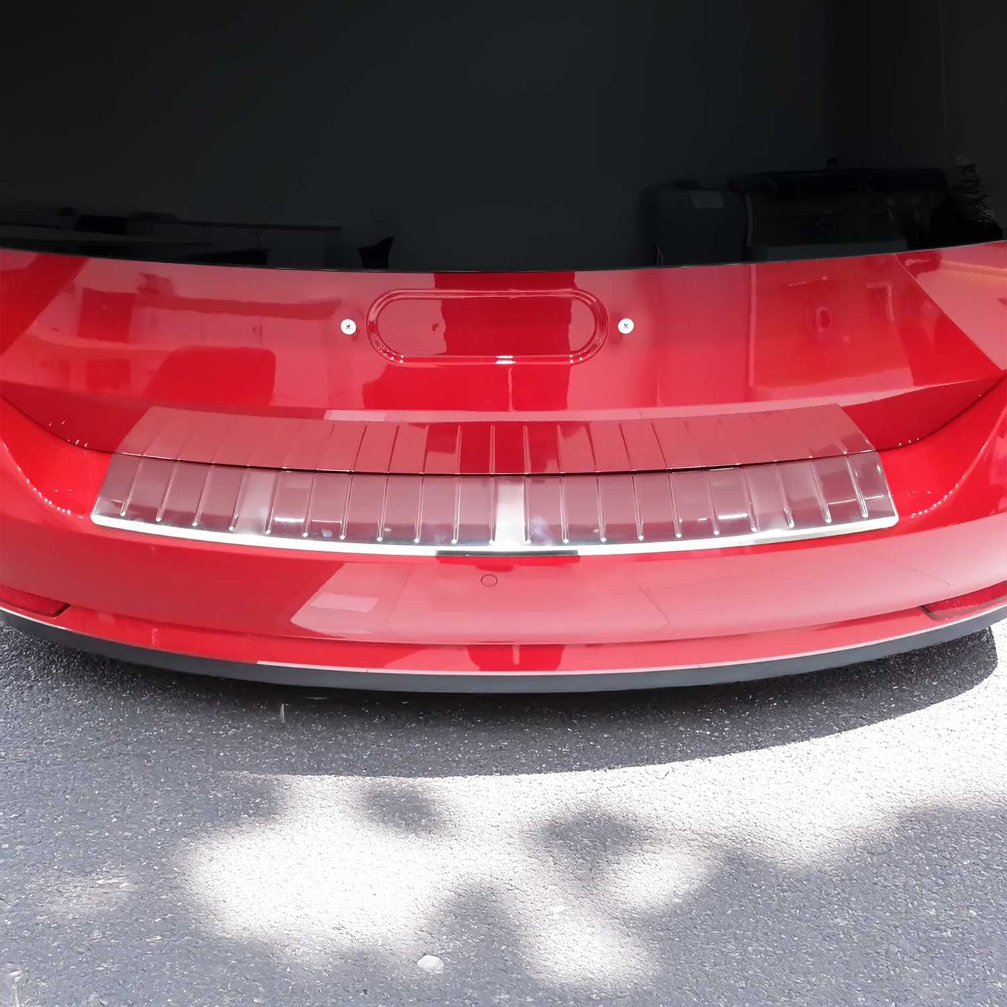 Ladekantenschutz für Skoda Rapid Spaceback 2013-2019 Edelstahl Gebürstet Chrom